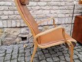 Vintažinis mid century autorinis odinis fotelis - nuotraukos Nr. 30