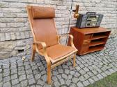 Vintažinis mid century autorinis odinis fotelis - nuotraukos Nr. 31