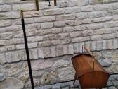 Vintažinis mid century žalvarinis toršeras - nuotraukos Nr. 12