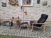 Vintažinis mid century autorinis odinis fotelis - nuotraukos Nr. 26