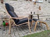 Vintažinis mid century autorinis odinis fotelis - nuotraukos Nr. 27