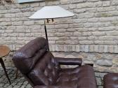 Vintažinis mid century odinis poilsio fotelis - nuotraukos Nr. 8