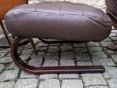 Vintažinis mid century odinis poilsio fotelis - nuotraukos Nr. 18