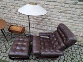Vintažinis mid century odinis poilsio fotelis - nuotraukos Nr. 31