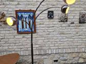 Vintažinis mid century juodo chromo toršeras - nuotraukos Nr. 2