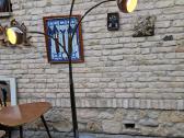Vintažinis mid century juodo chromo toršeras - nuotraukos Nr. 10
