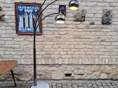 Vintažinis mid century juodo chromo toršeras - nuotraukos Nr. 15