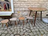 Vintažinis mid century kavos staliukas ir kt. - nuotraukos Nr. 17