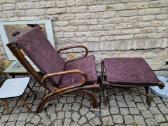 Vintažinis mid century ratango fotelis su pakoju - nuotraukos Nr. 11