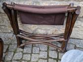 Vintažinis mid century ratango fotelis su pakoju - nuotraukos Nr. 31