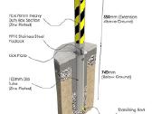 Teleskopinis stulpas parkingo vietoms blokuoti - nuotraukos Nr. 2