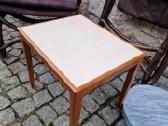 Vintažinis mid century riešutmedžio staliukas - nuotraukos Nr. 10
