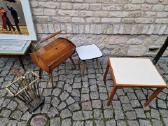 Vintažinis mid century riešutmedžio staliukas - nuotraukos Nr. 12