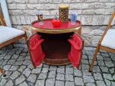 Vintažinis mid century ąžuolinis staliukas/baras