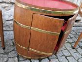 Vintažinis mid century ąžuolinis staliukas/baras - nuotraukos Nr. 10