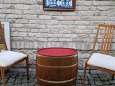 Vintažinis mid century ąžuolinis staliukas/baras - nuotraukos Nr. 18