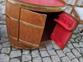 Vintažinis mid century ąžuolinis staliukas/baras - nuotraukos Nr. 20
