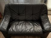 Dvivietė tikros odos sofa - nuotraukos Nr. 2