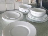 Baltos lekstes 25cm, 19cm,15cm ivairios.