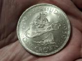 Bermuda 1 crown 1959 sidabras proginė