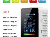 Multifunctional 5in1 Co2 Meter Digital Temperature
