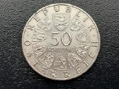 (656) 50 šilingų 1970m. Austrija 20g. sidabras 900