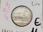 (657) 1 lira 1913m. Italija sidabras