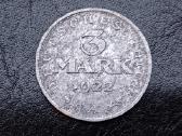 3 markes 1922m. Vokietija