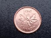 1 centas 2007m. Kanada