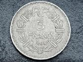 5 frankai 1949m. Prancūzija