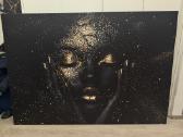 200x140 cm Drobės paveikslas su laku