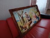 Senas paveikslas. Drobė 130x70 cm. Kaina 60 eu - nuotraukos Nr. 5