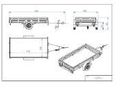 Priekaba Tikitreiler Cp275-l 750kg 275x138x33 - nuotraukos Nr. 4