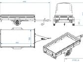 Priekaba Tikitreiler Cp300-lh 750kg 301x148x40 - nuotraukos Nr. 5