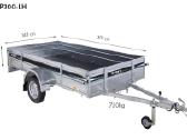 Priekaba Tikitreiler Cp300-lh 750kg 301x148x40