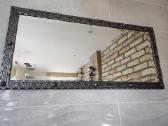 Rankų darbo veidrodžiai metalo rėmeliu