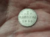 Hamburg 1 dreiling 1855 sidabras