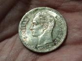 Venesuela 1 bolivaras 1960 sidabras - nuotraukos Nr. 2