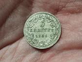 Bavarija 3 kreuzer 1855 sidabras