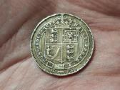 UK 1 šilingas 1892 sidabras