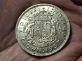 UK 1 crown 1937 sidabras proginė