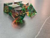 Rpg Dice Set, D&d 7pcs Handmade Mirror Polyhedral - nuotraukos Nr. 2