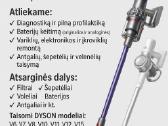 Dyson ir Dreame priedai, servisas