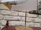 Vintažinė mid century žalvario stalinė lempa - nuotraukos Nr. 26