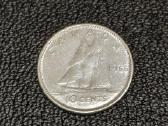 10 centų 1966m. Kanada sidabras