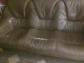 Natūralios odos sofa tik 30€