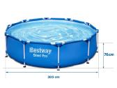 Baseinas Bestway 305x76 cm su fitru - nuotraukos Nr. 2