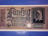 Vokietijos "Nazi" 50 reichsmark banknotas