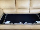 Odinė sofa- lova gelsva su ištrauk mechanizmu - nuotraukos Nr. 5