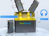 Zealsound V7 Pro belaidžių mikrofonų komplektas - nuotraukos Nr. 3